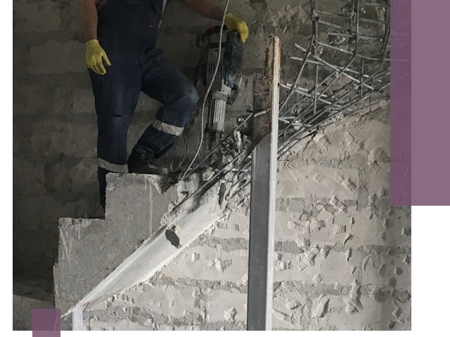 Демонтаж металлических и бетонных лестниц в Острогожске