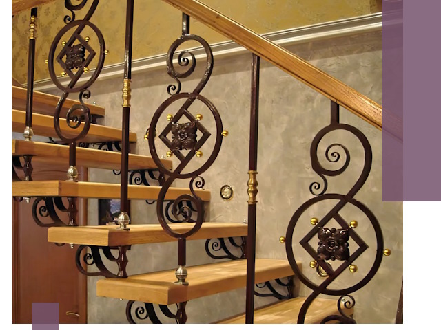 Изготовление кованых лестниц под ключ в Острогожске