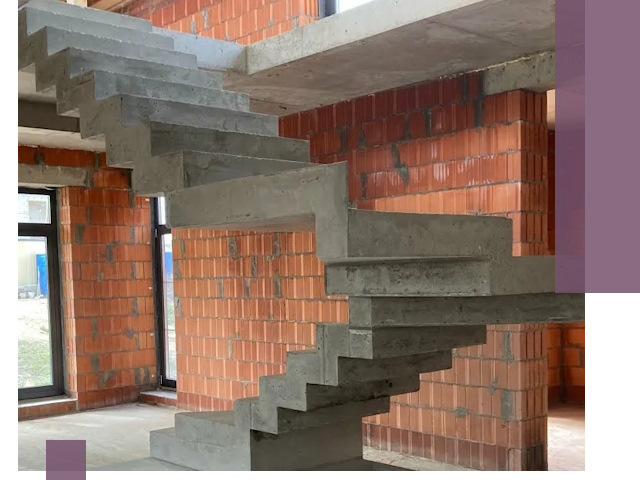 Изготовление бетонных лестниц под ключ в Острогожске