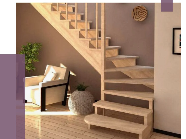 Изготовление Г-образных лестниц в Острогожске от 19297 руб. 