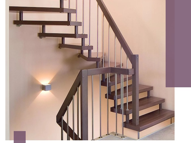 Изготовление лестниц на больцах в Острогожске под ключ