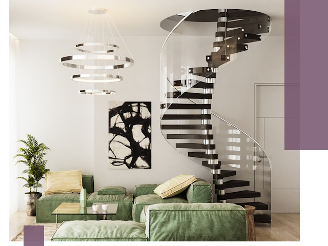 Лестницы для двухуровневой квартиры в Острогожске — изготовление и монтаж