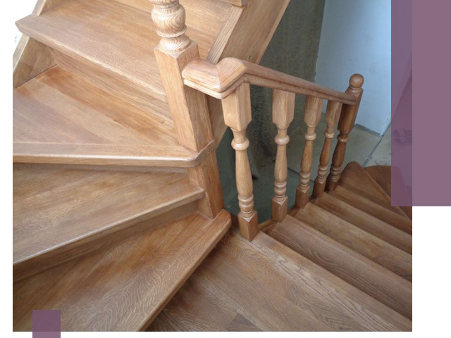 Дубовые лестницы под ключ в Острогожске: изготовление и монтаж