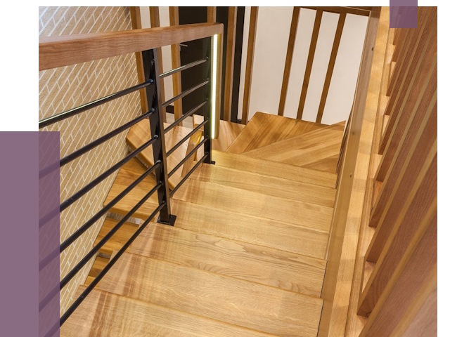 Лестницы из ясеня в Острогожске под ключ от 10222 руб. 