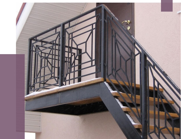 Металлические перила в Острогожске от 4381 руб.  | ПРОЛЁТ-Стг