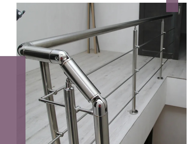 Перила из нержавеющей стали в Острогожске от 9179 руб. под ключ | ПРОЛЁТ-Стг