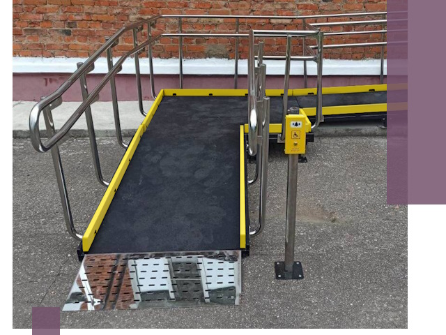 Изготовление наклонных пандусов для инвалидов в Острогожске