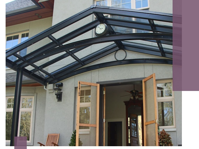 Изготовление и монтаж навесов и козырьков в Острогожске