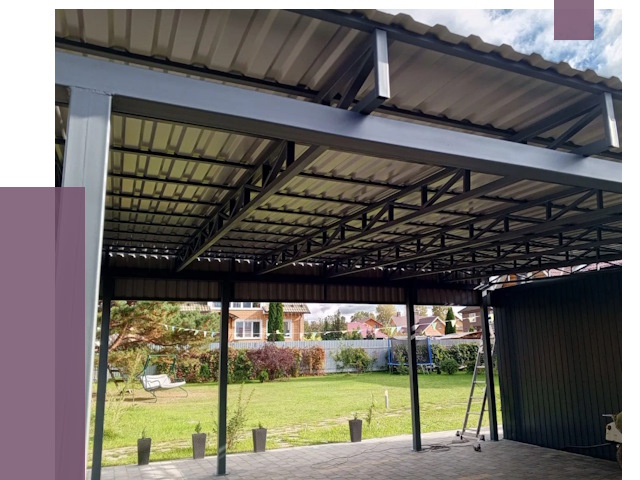 Монтаж навесов в Острогожске от 7510 руб. — установка навеса | ПРОЛЁТ-Стг