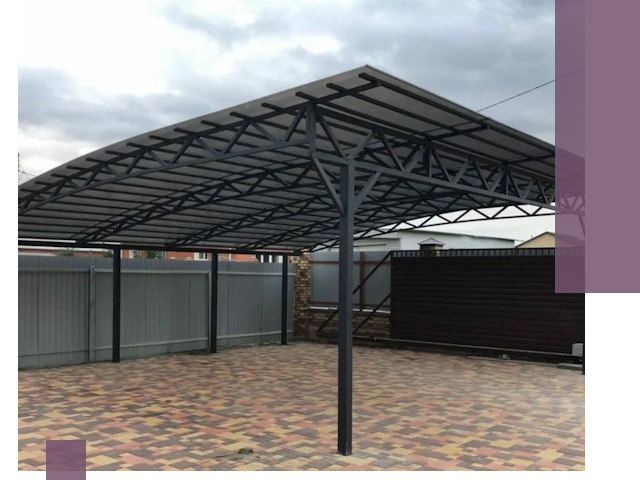 Недорогие навесы под ключ в Острогожске — изготовление и монтаж