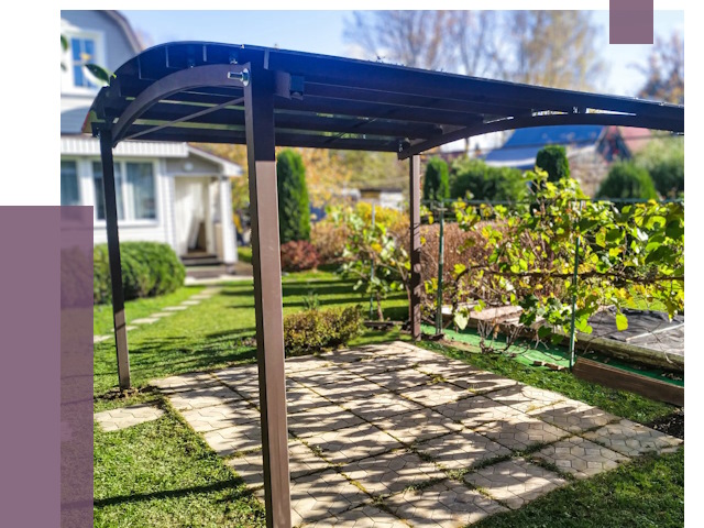 Навесы для дачи в Острогожске от 12987 руб. под ключ — ПРОЛЁТ-Стг