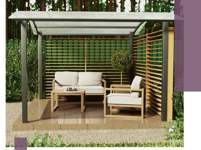 Навесы для дачи в Острогожске: изготовление, монтаж и демонтаж