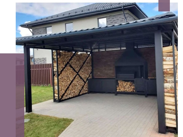 Навесы для барбекю в Острогожске от 12987 руб. под ключ | ПРОЛЁТ-Стг