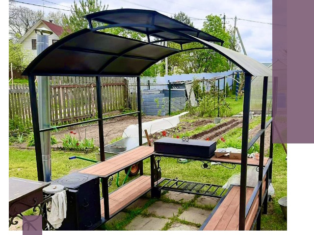 Навесы для барбекю в Острогожске: изготовление, монтаж и демонтаж