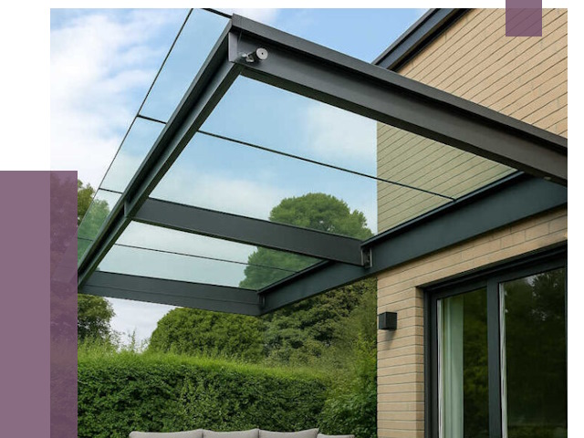 Стеклянные навесы и козырьки в Острогожске от 12517 руб.