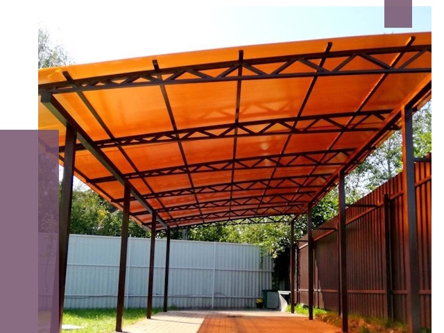 Односкатные навесы под ключ в Острогожске от 13404 руб. 