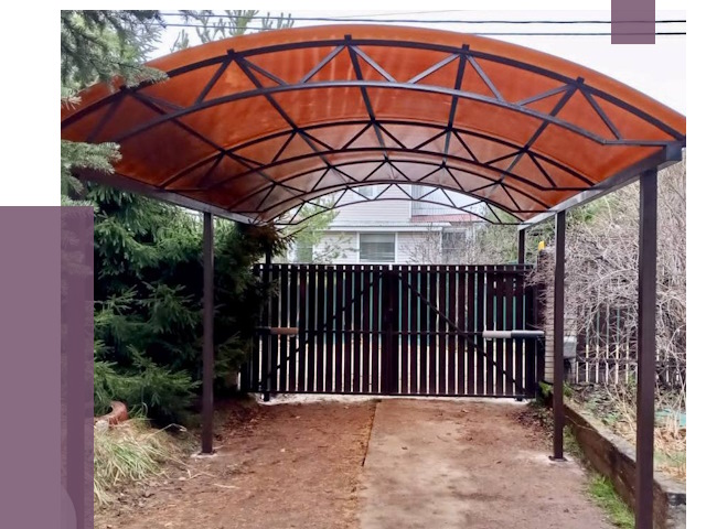 Арочные навесы в Острогожске от 12987 руб. — изготовление и монтаж | ПРОЛЁТ-Стг