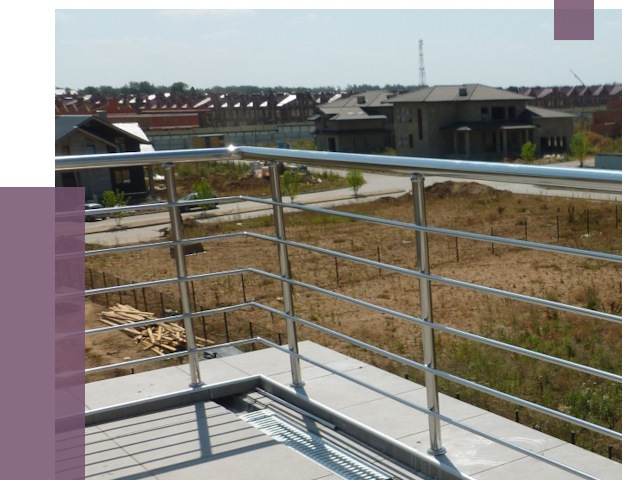 Парапеты из нержавеющей стали в Острогожске от 8136 руб. за м² | ПРОЛЁТ-Стг