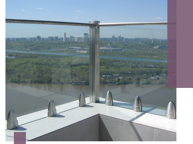 Стеклянные парапеты премиум класса в Острогожске для домов и бизнесов