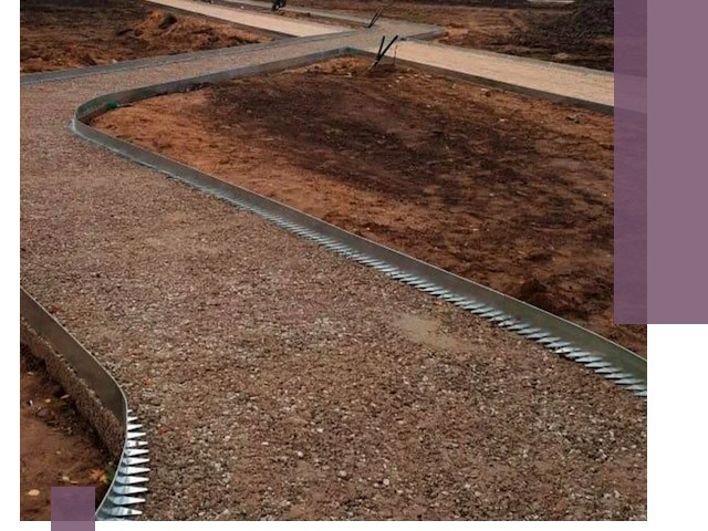 Металлические бордюры под ключ в Острогожске — изготовление и монтаж