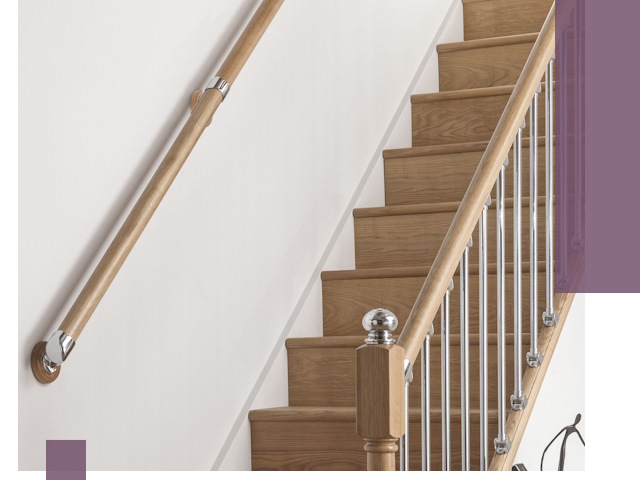 Пристенные поручни из стали и нержавейки под монтаж в Острогожске